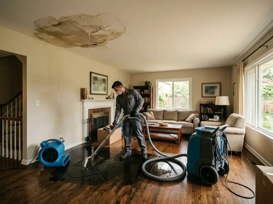 attic-pipe-burst-ceiling-drip-008 — frequently asked questions, Water Damage Restoration & Carpet Care in Highspire, PA